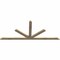Ekena Millwork Saratoga Rough Sawn Timber Gable Bracket, Douglas Fir, 96"W x 40"H x 2"D x 4"F, 10/12 Pitch GBW096X40X0204SAR00RDF - alternate 3